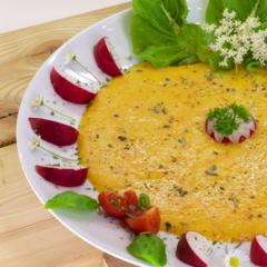 Orange peach celery soup