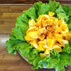 Oranges - salad with carob