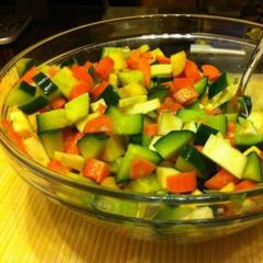 Big veggie salad. Yum. ^_^