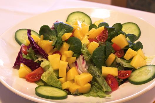 Mango - cucumber - tomato - salad