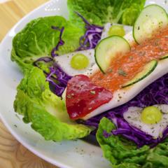 Pineapple - peppers - grape - stuffed radish