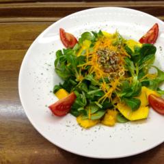 Mango - pumpkin - sprouts - salad