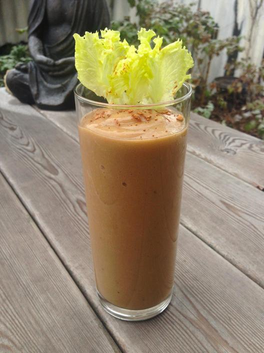 Apple - banana - carob - smoothie