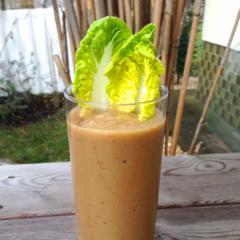 Apple - banana - fig - smoothie