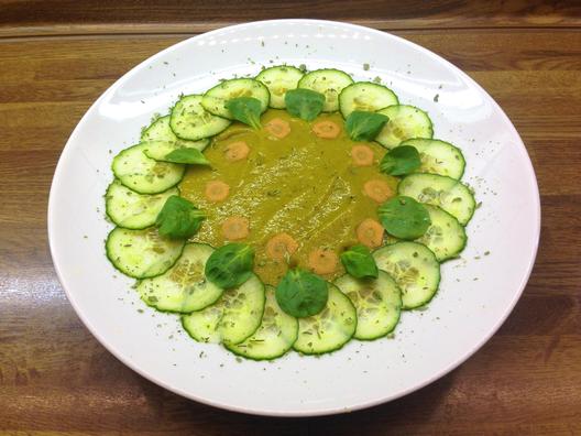 Mango - carrot - parsley - soup