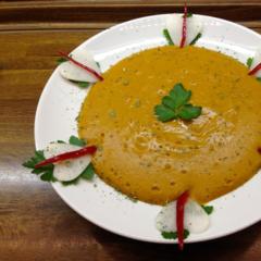 Orange - apple - parsley - soup Orange - apple - parsley - soup