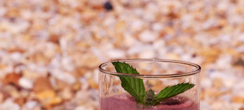 <a href='/Raw-Food-Dishes/Blue-grape-banana-smoothie'>Blue grape banana smoothie</a><span>Today I had a smoothie of two pounds of blue grapes juiced and blended with eight bananas, some roses and mint for decoration. Everything but the bananas came from my garden. <3</span>